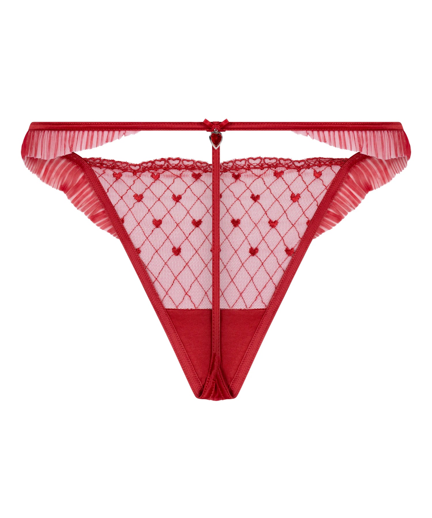 Hunkemoller Chili Pepper Women Cordelie Highleg Thong SKU: 304169_Chili Pepper Image 05