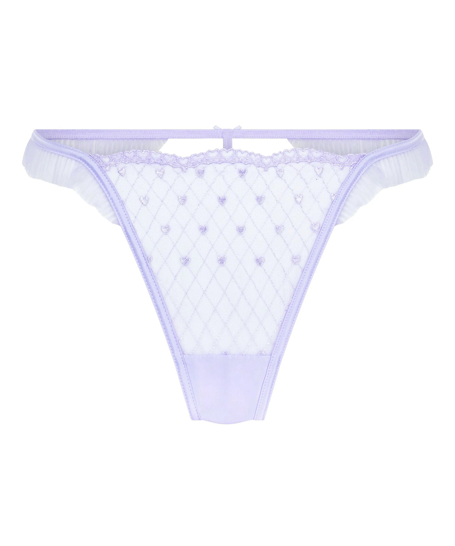 Hunkemoller Purple Women Cordelie Highleg Thong SKU: 304170_Purple Image 04