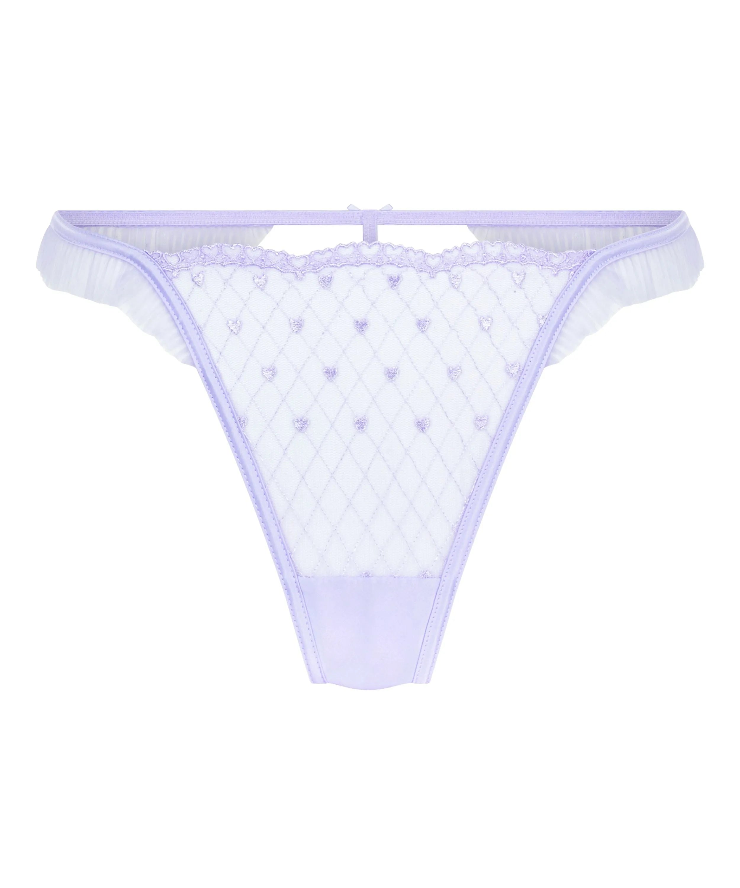 Hunkemoller Purple Women Cordelie Highleg Thong SKU: 304170_Purple Image 04