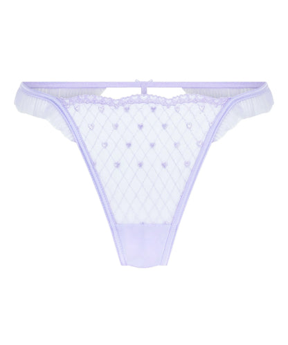 Hunkemoller Purple Women Cordelie Highleg Thong SKU: 304170_Purple Image 04