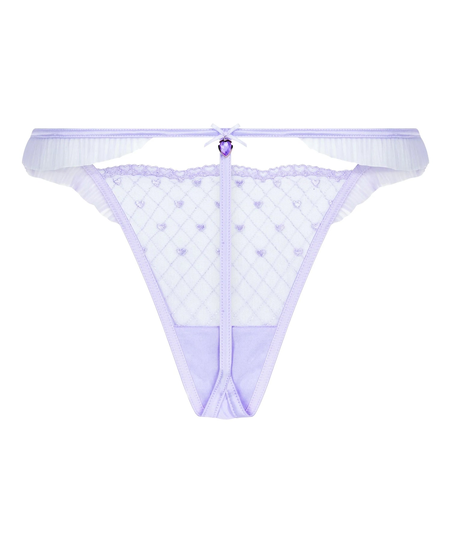 Hunkemoller Purple Women Cordelie Highleg Thong SKU: 304170_Purple Image 05