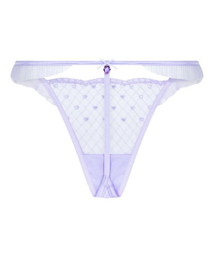 Hunkemoller Purple Women Cordelie Highleg Thong SKU: 304170_Purple Image 05