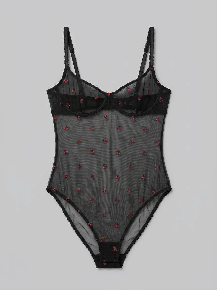 Hunkemoller Caviar Women Chelsey Body in Different Cup Sizes SKU: 304176_Caviar Image 00