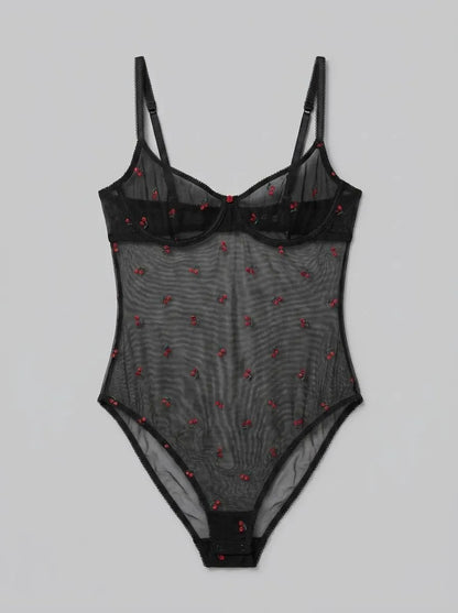 Hunkemoller Caviar Women Chelsey Body in Different Cup Sizes SKU: 304176_Caviar Image 00
