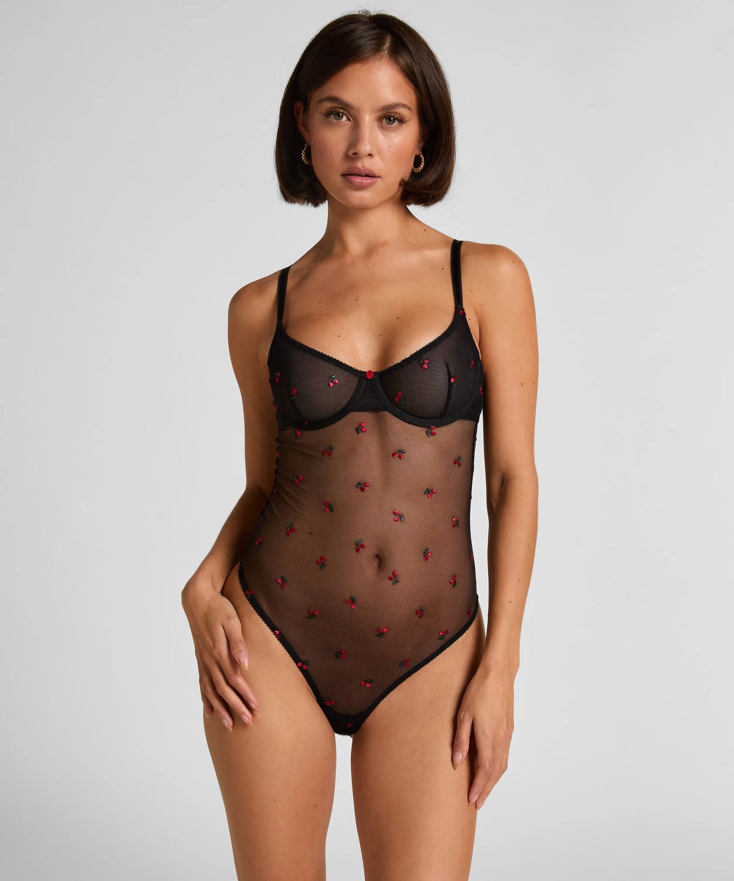 Hunkemoller Caviar Women Chelsey Body in Different Cup Sizes SKU: 304176_Caviar Image 02
