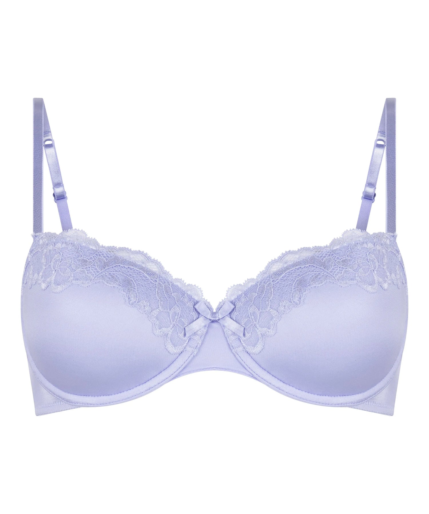 Hunkemoller Purple Women Lace &amp; Shine Padded Underwired Bra SKU: 304181_Purple Image 05