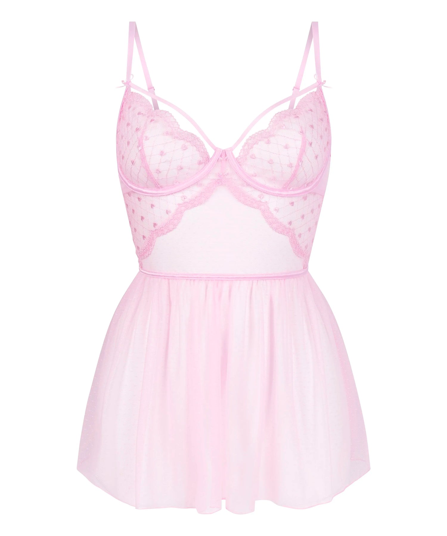 Hunkemoller Pirouette Women Cordelie Babydoll in Different Cup Sizes SKU: 304199_Pirouette Image 05