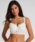 Hunkemoller White Women Whitney Padded Underwired Longline Bra SKU: 304211_White Image 01