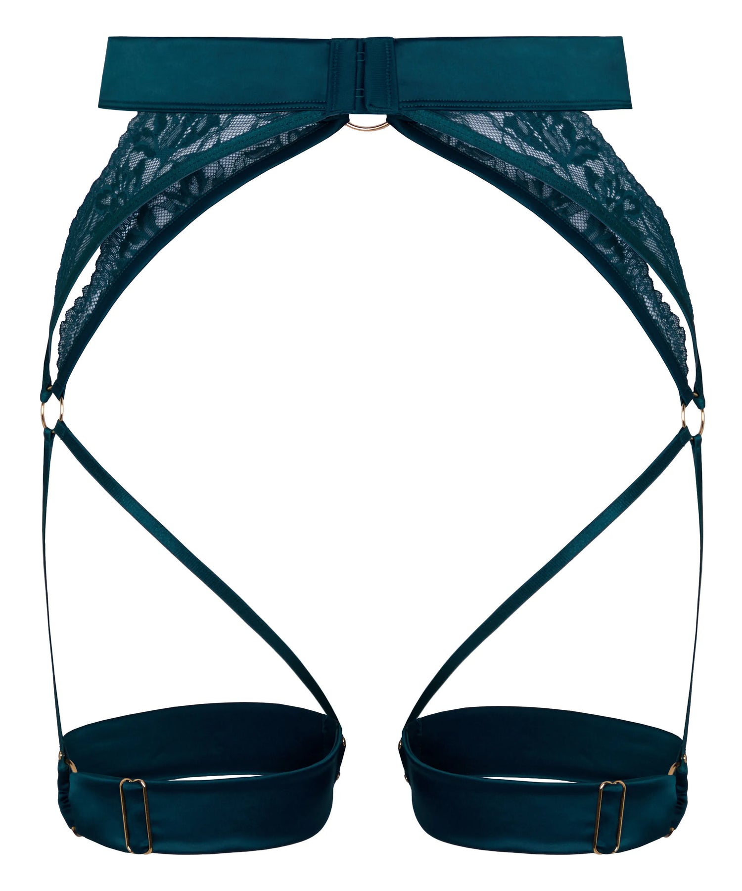 Hunkemoller Blue Women Marjolein Suspenderbelt SKU: 304214_Blue Image 05