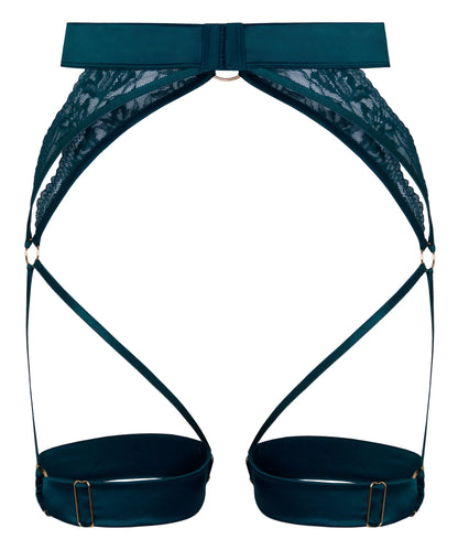 Hunkemoller Blue Women Marjolein Suspenderbelt SKU: 304214_Blue Image 05