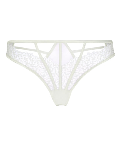 Hunkemoller White Women Kristina Highleg Thong SKU: 304215_White Image 04
