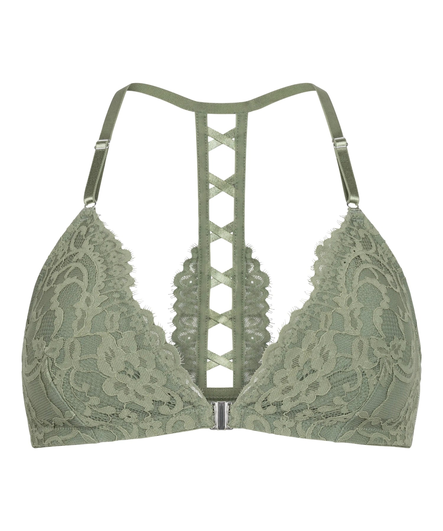 Hunkemoller Green Women Valora Bralette SKU: 304325_Green Image 05