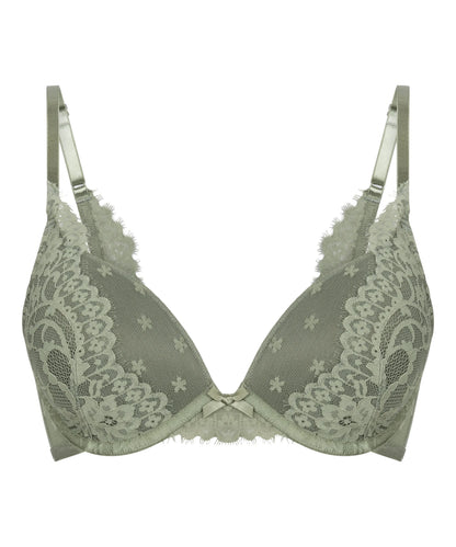 Hunkemoller Green Women Valora Push-Up Bra SKU: 304327_Green Image 06