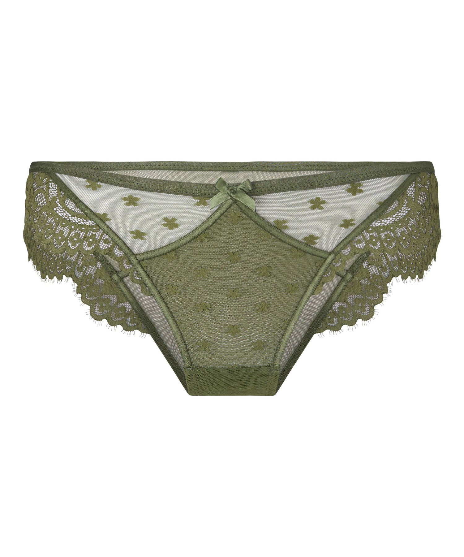 Hunkemoller Green Women Valora Highleg Brazilian SKU: 304329_Green Image 04