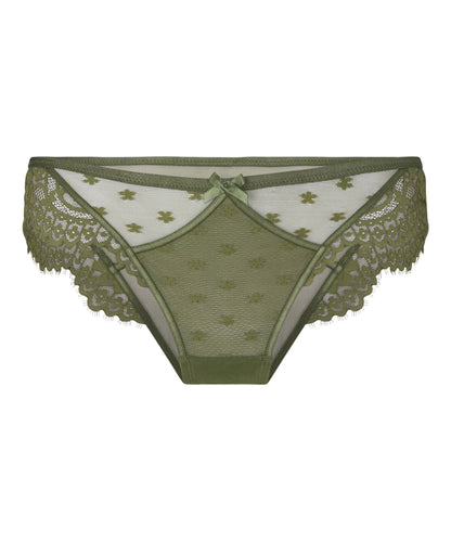 Hunkemoller Green Women Valora Highleg Brazilian SKU: 304329_Green Image 04