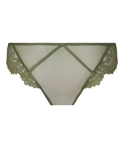 Hunkemoller Green Women Valora Highleg Brazilian SKU: 304329_Green Image 05