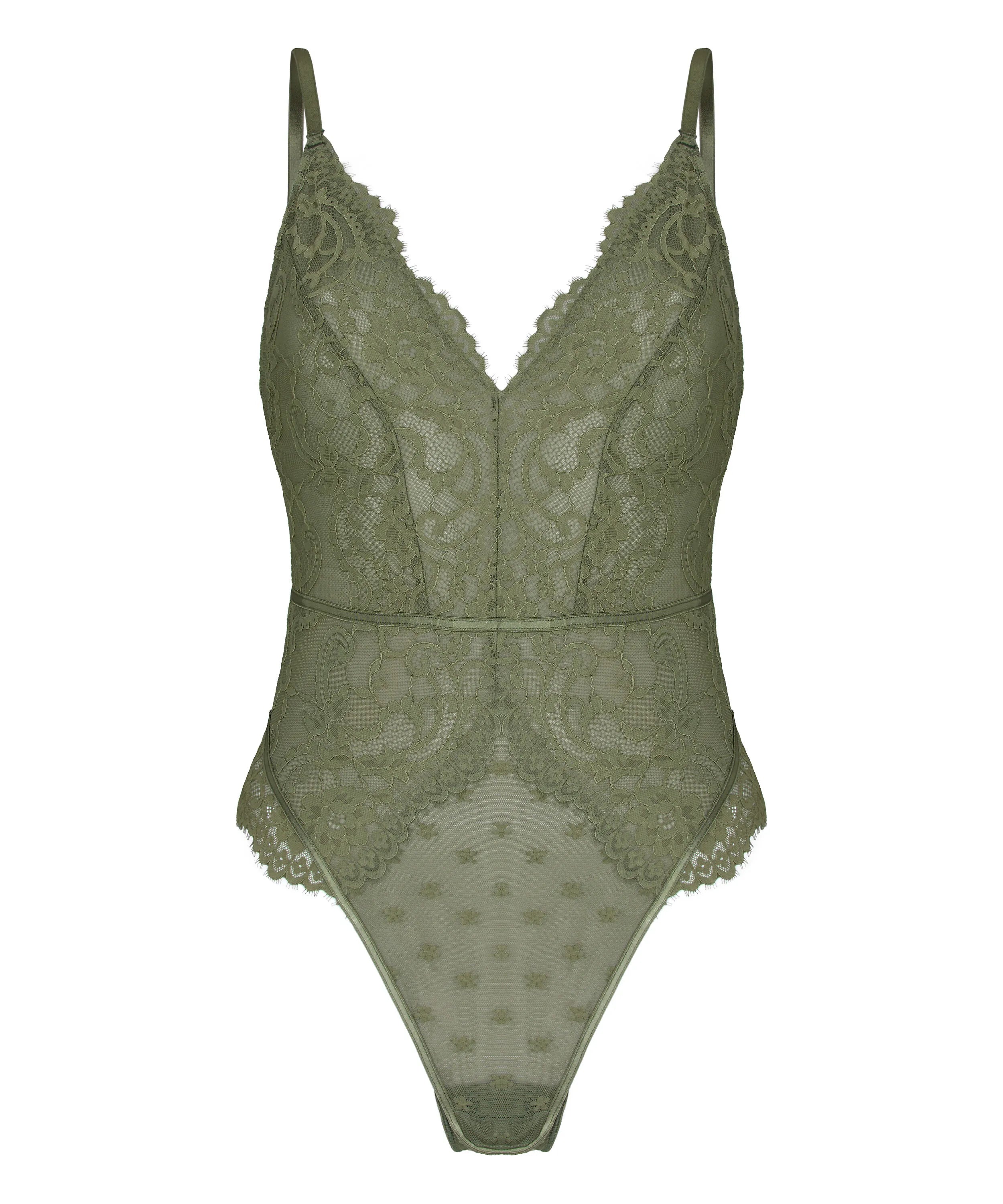 Hunkemoller Green Women Valora Body SKU: 304332_Green Image 04