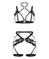 Hunkemoller Black Women Applique Harness SKU: 304470_Black Image 01