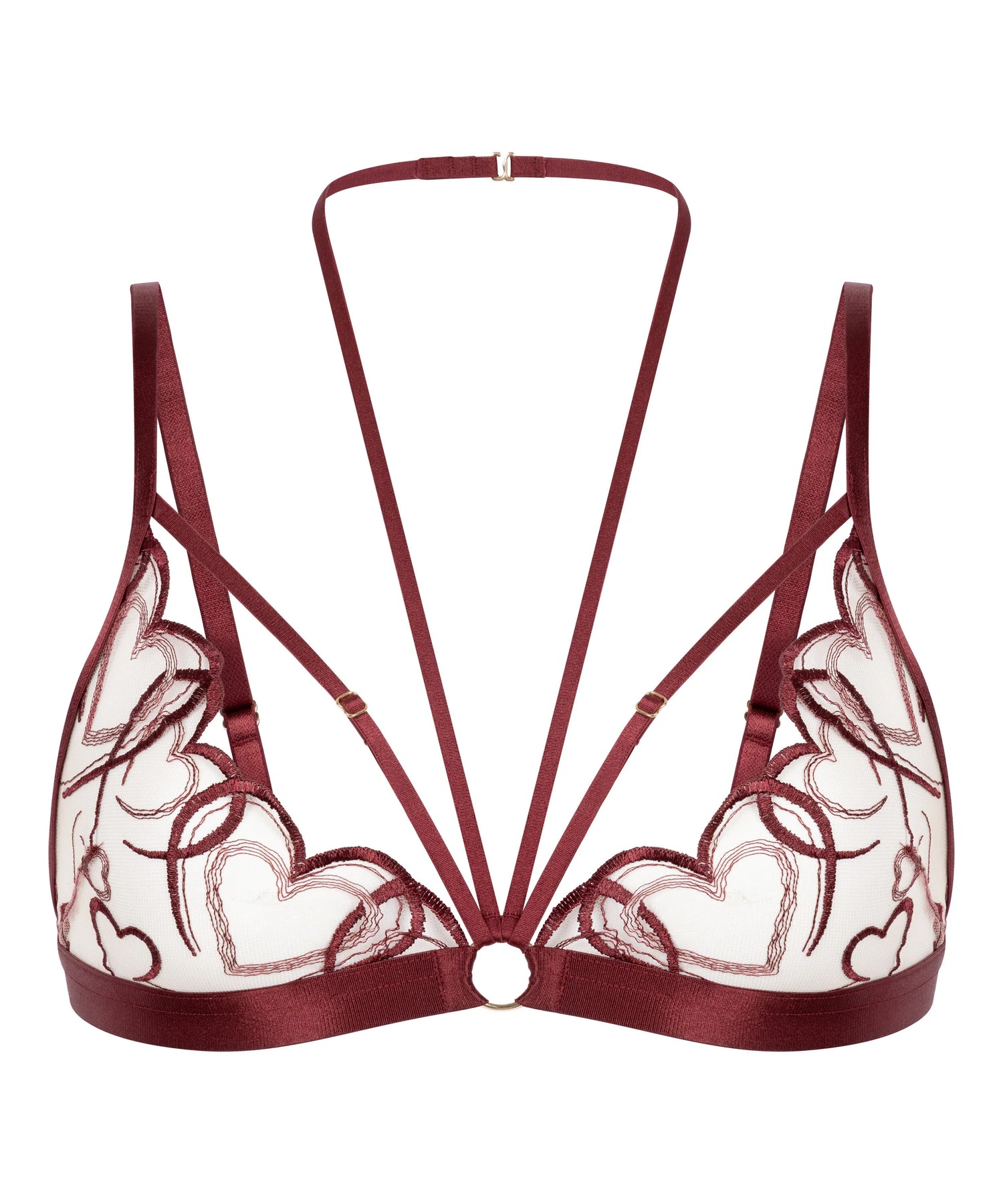 Hunkemoller Red Women Olivia Harness Top SKU: 304473_Red Image 05
