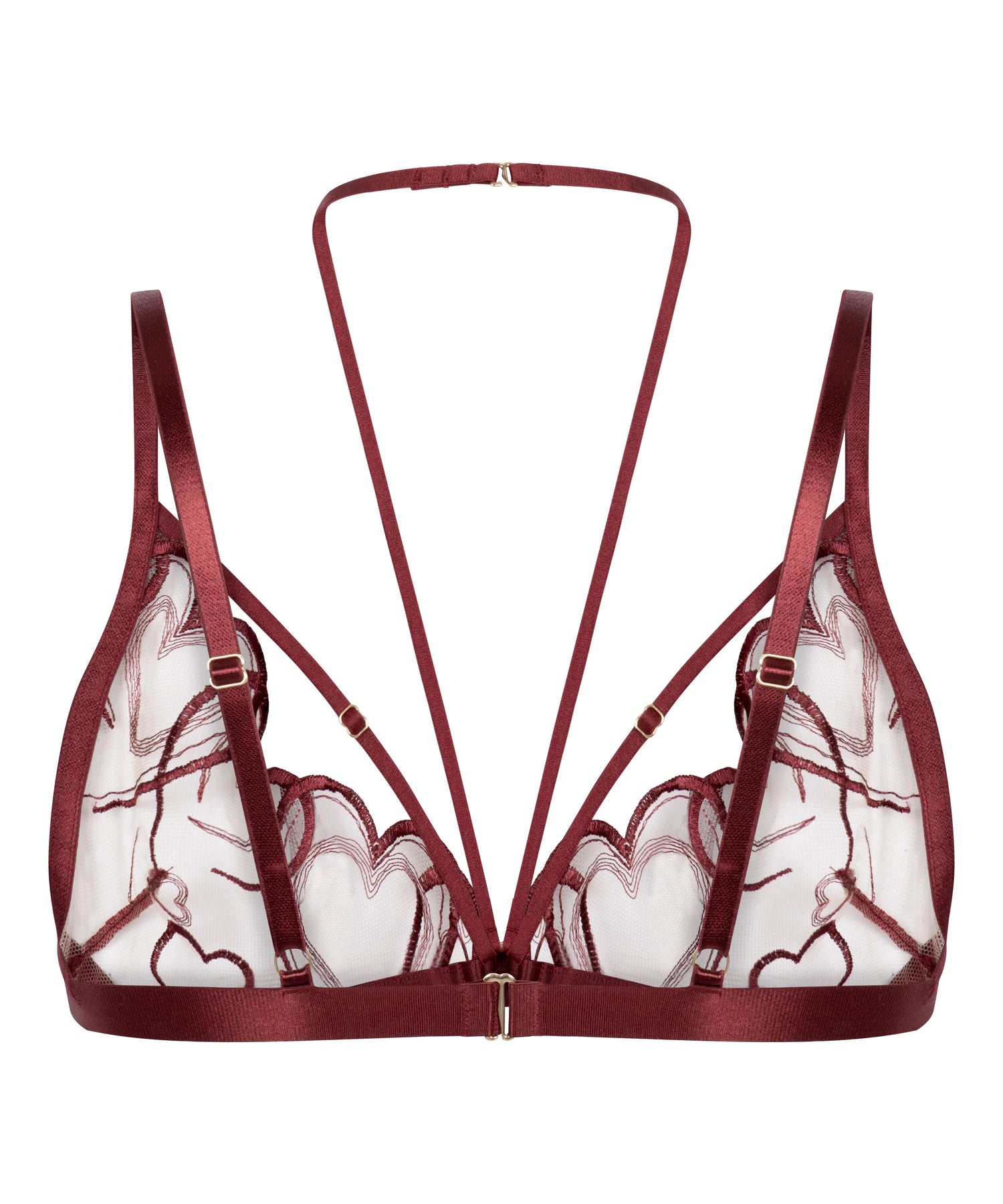 Hunkemoller Red Women Olivia Harness Top SKU: 304473_Red Image 06