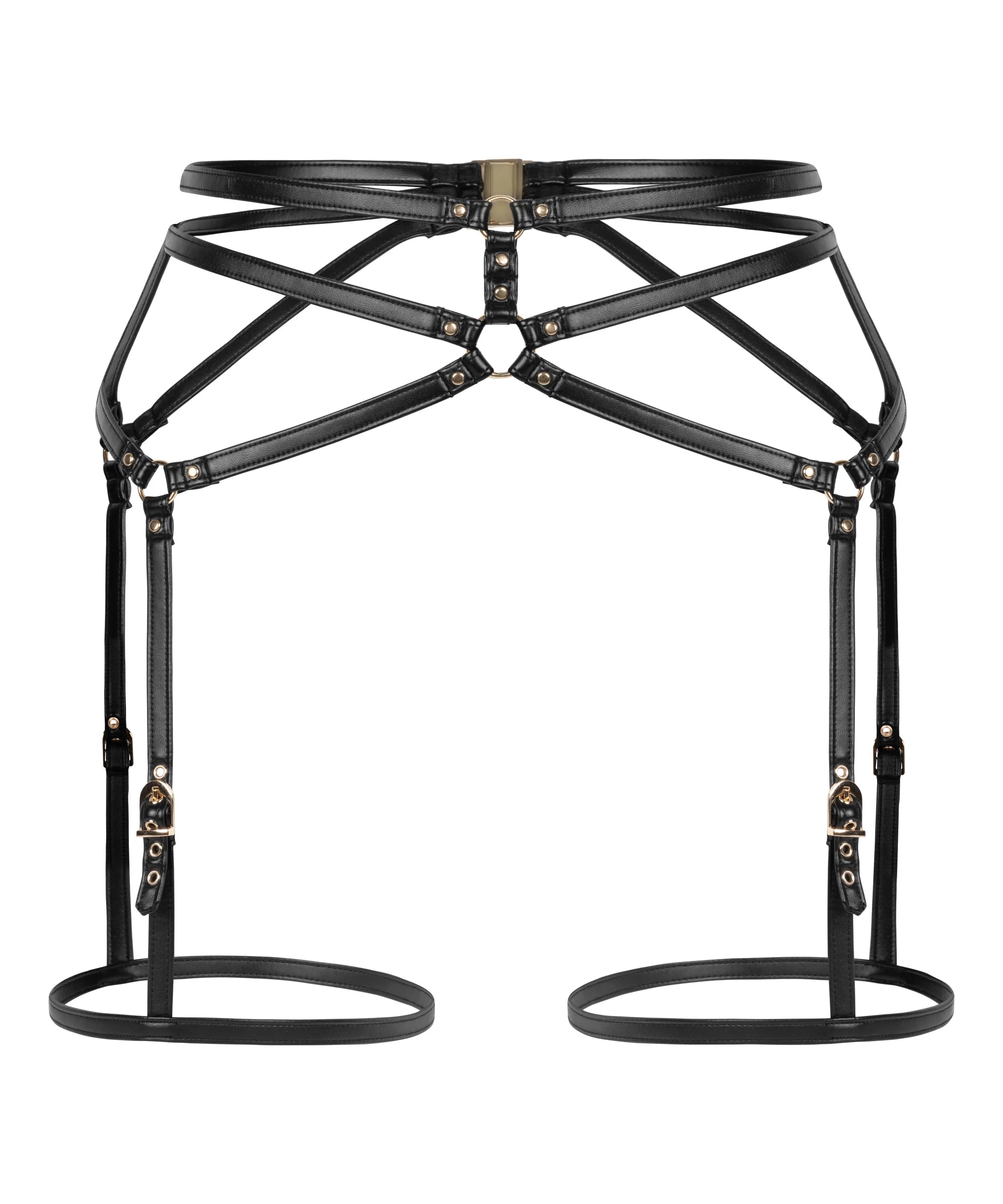 Hunkemoller Black Women Suspenderbelt SKU: 304474_Black Image 01