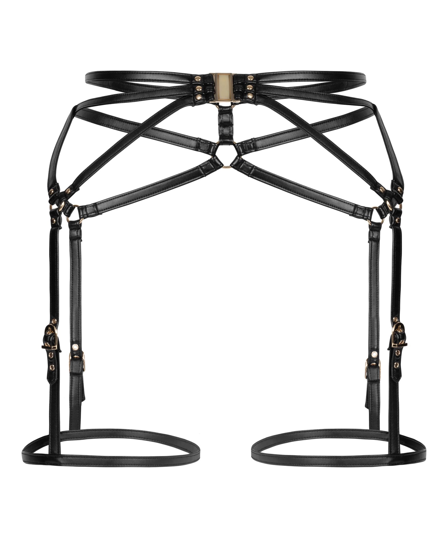 Hunkemoller Black Women Suspenderbelt SKU: 304474_Black Image 05