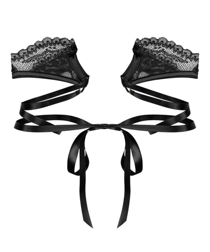 Hunkemoller Black Women Lace Handcuffs SKU: 304486_Black Image 04