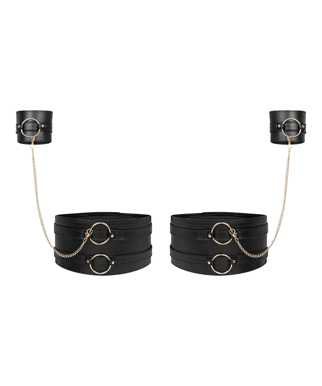 Hunkemoller Black Women Legcuffs and Handcuffs SKU: 304493_Black Image 01