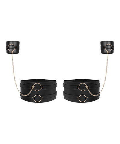 Hunkemoller Black Women Legcuffs and Handcuffs SKU: 304493_Black Image 01
