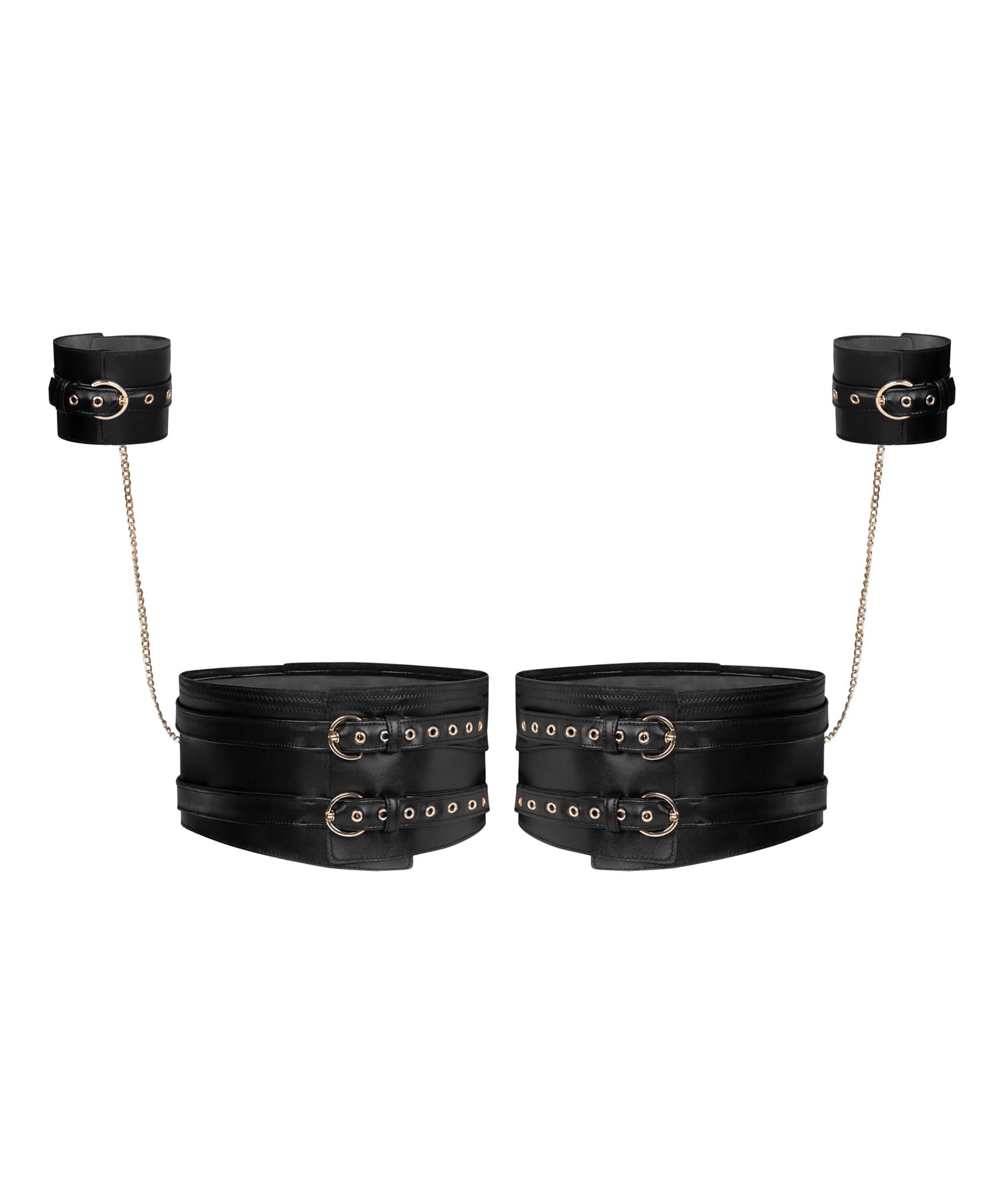 Hunkemoller Black Women Legcuffs and Handcuffs SKU: 304493_Black Image 05