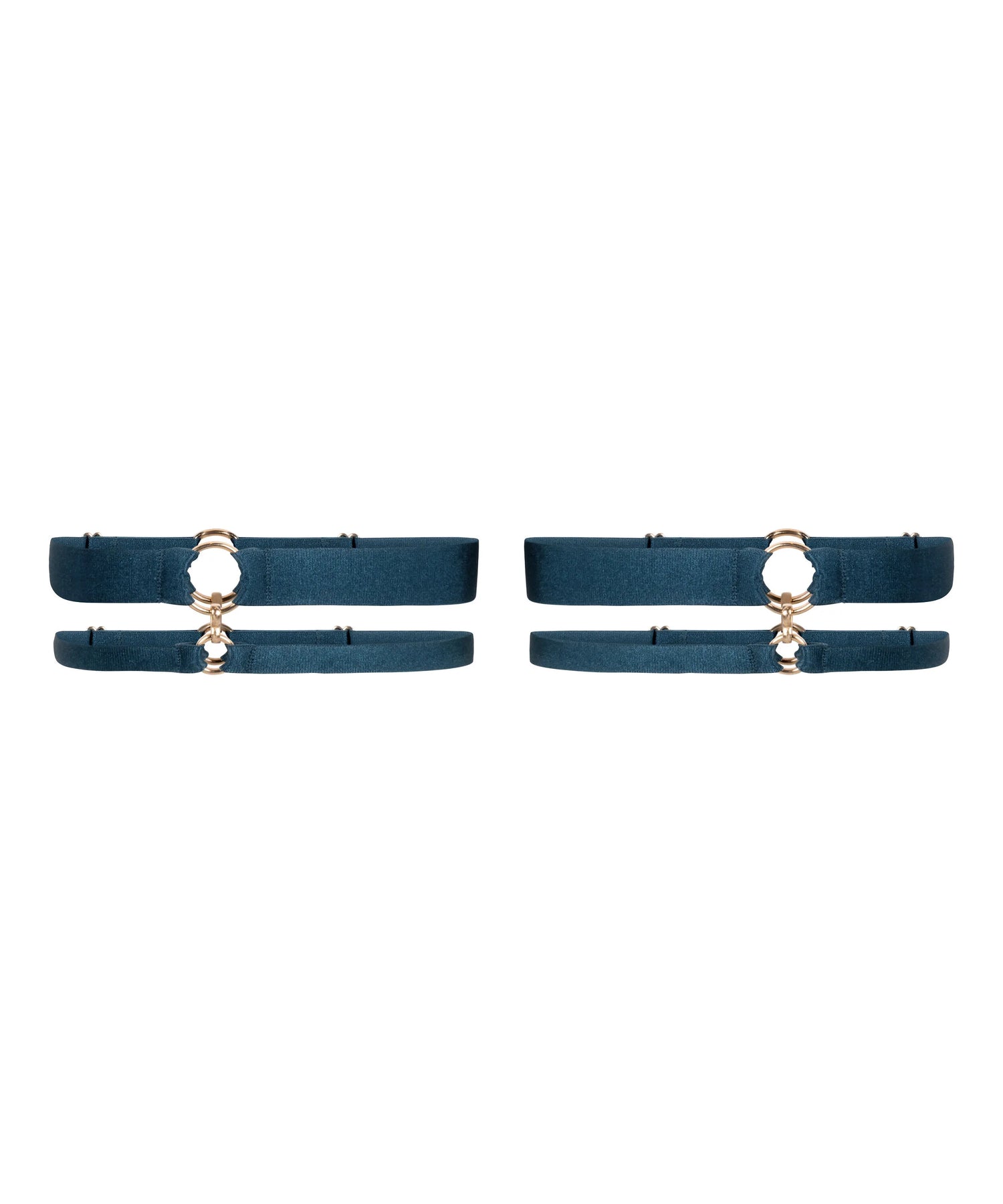 Hunkemoller Blue Women Elastic Leg Garters SKU: 304494_Blue Image 04