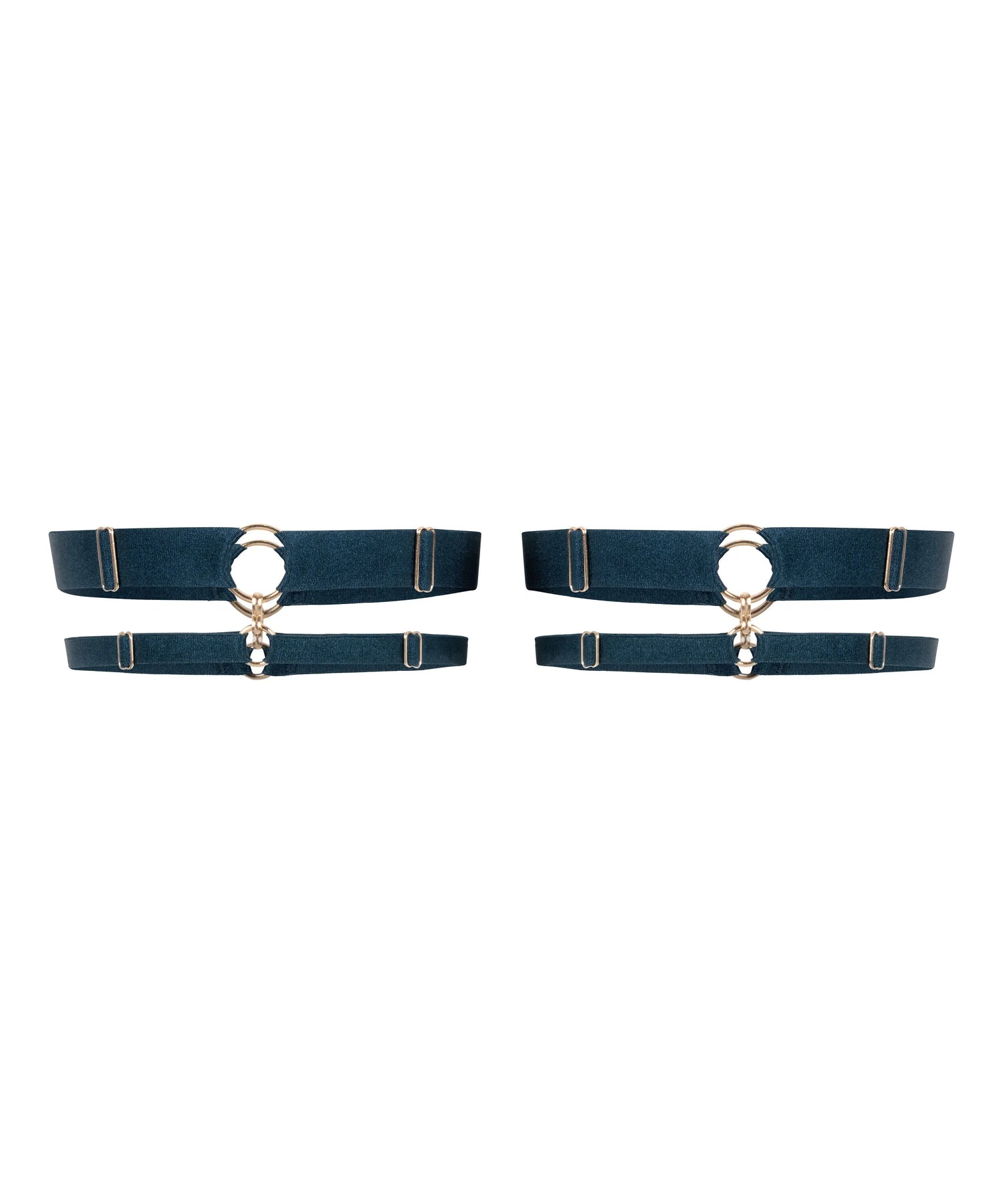 Hunkemoller Blue Women Elastic Leg Garters SKU: 304494_Blue Image 05
