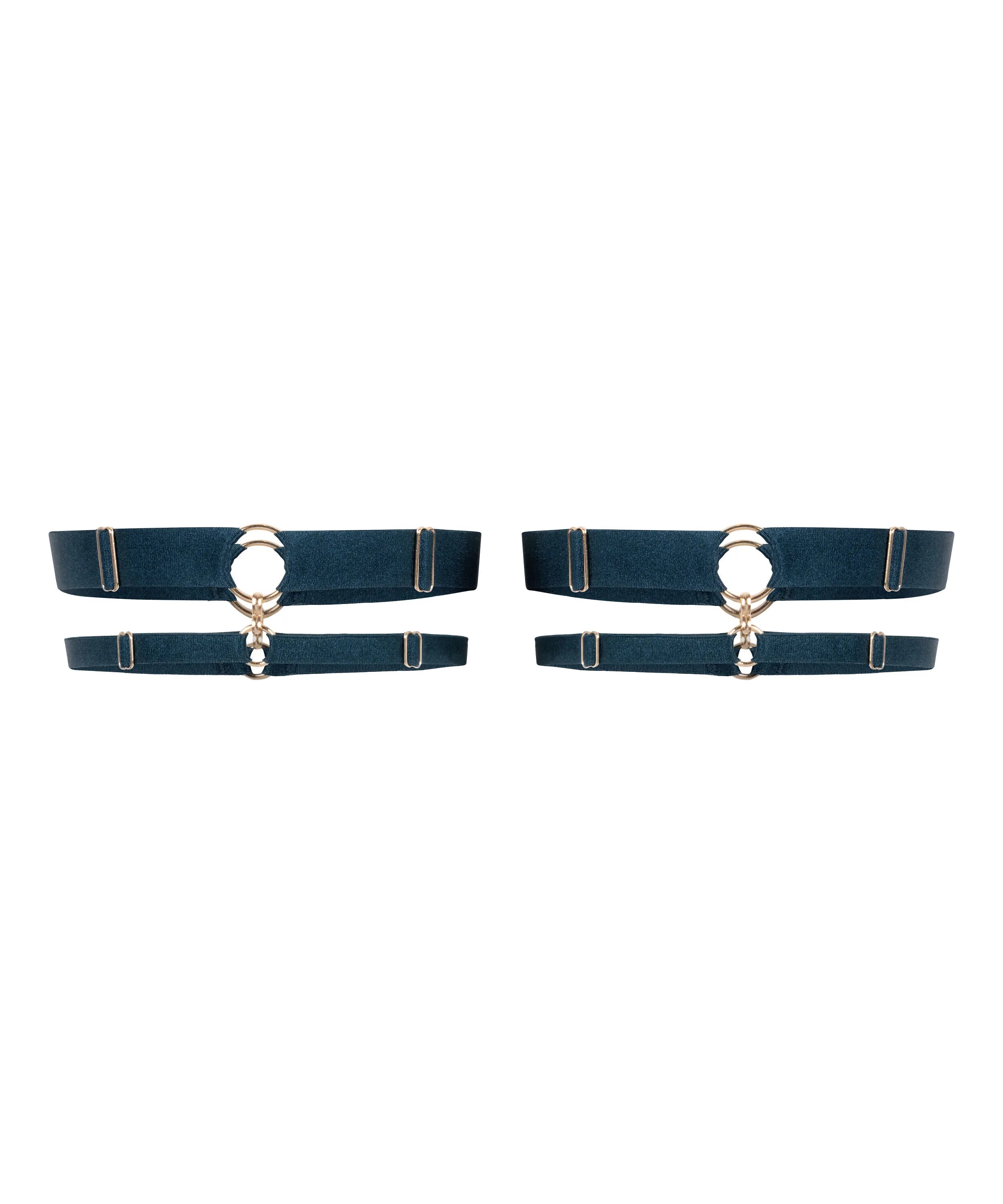 Hunkemoller Blue Women Elastic Leg Garters SKU: 304494_Blue Image 05