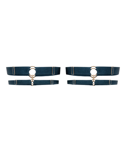 Hunkemoller Blue Women Elastic Leg Garters SKU: 304494_Blue Image 05