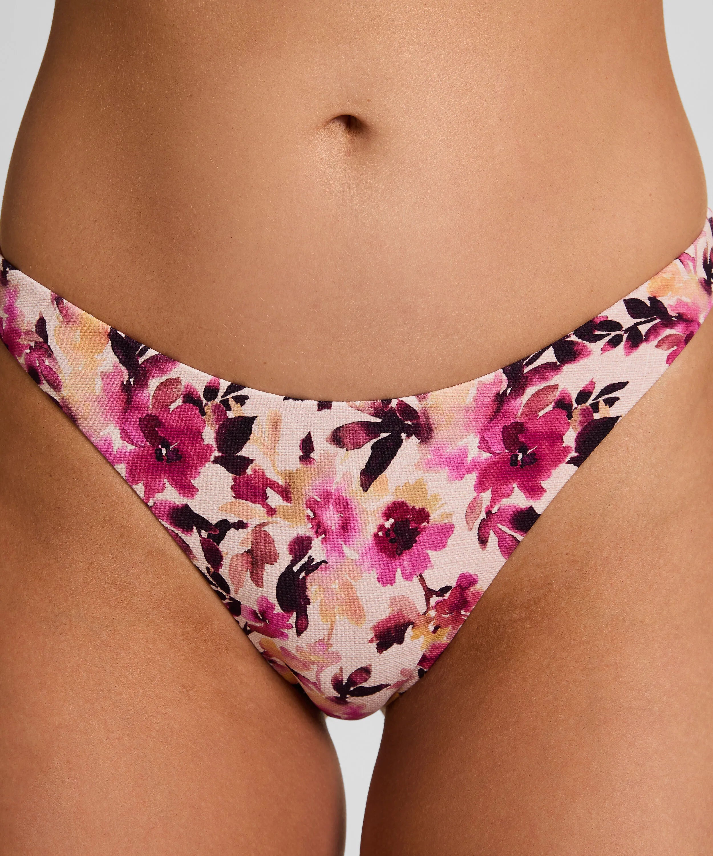 Hunkemoller Tan Women Lagos Highleg Bikini Bottom SKU: 304506_Tan Image 02