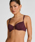 Hunkemoller Purple Women Panama Padded Underwired Bikini Top SKU: 304525_Purple Image 01