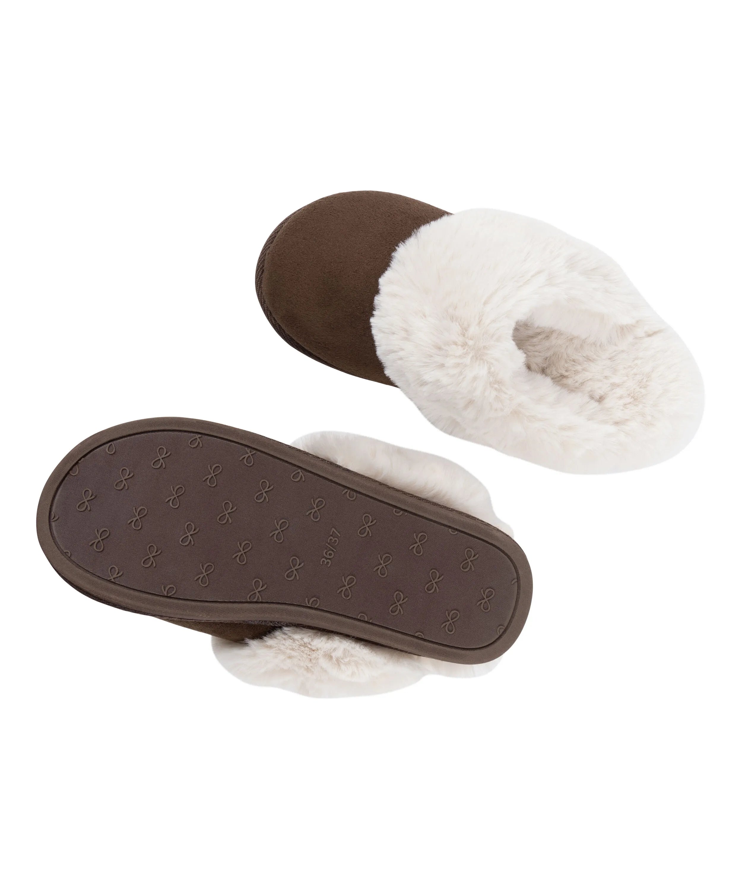 Hunkemoller Brown Women Betty Fake Fur Mule SKU: 304566_Brown Image 04