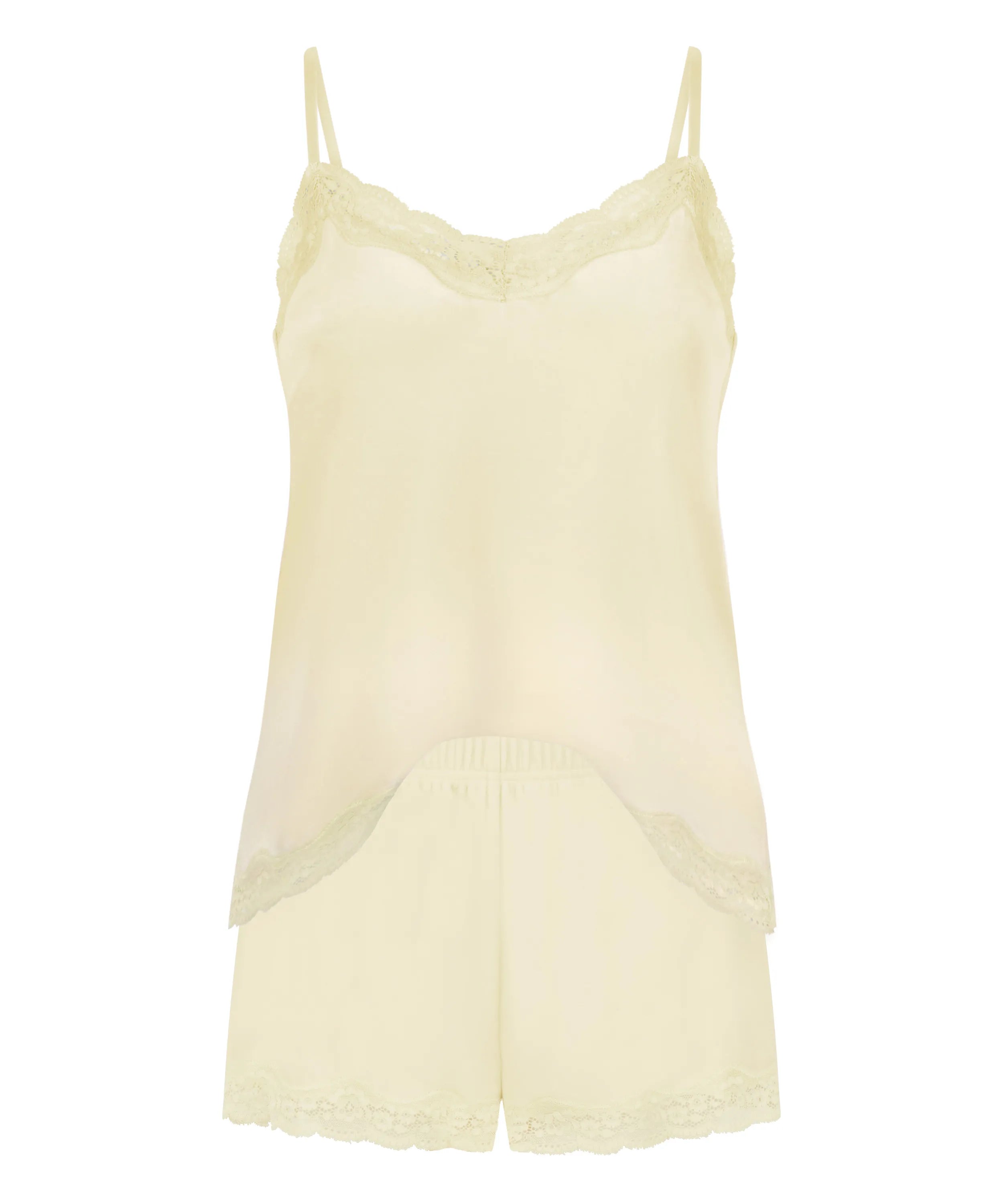 Hunkemoller Pear Sorbet Women Velours Pyjama Set SKU: 304578_Pear Sorbet Image 04