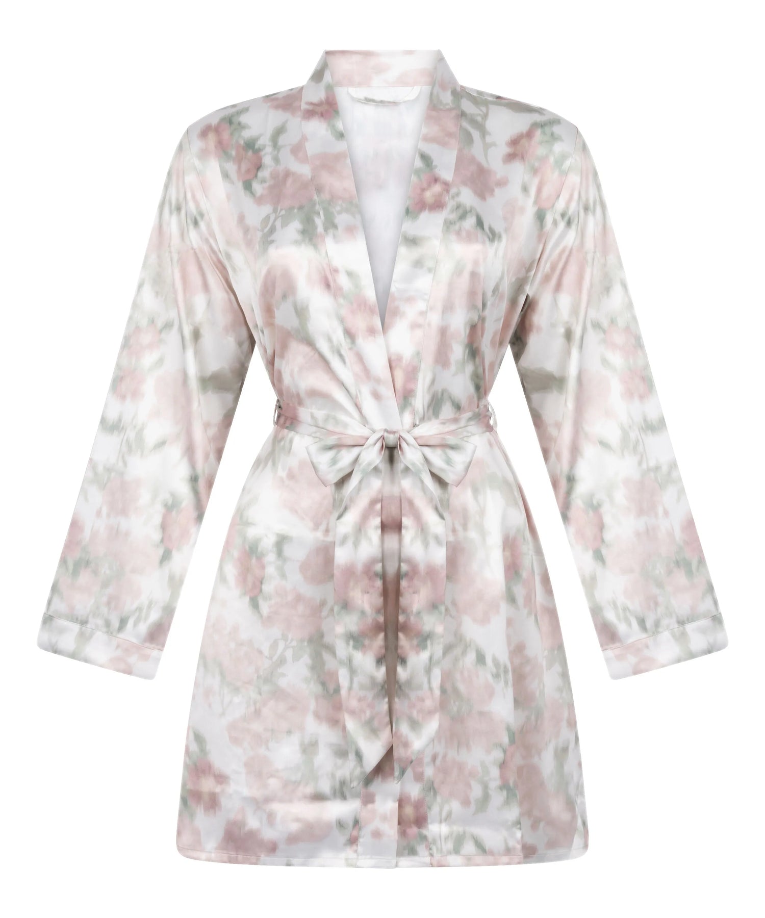 Hunkemoller White Women Floral Kimono SKU: 304579_White Image 04