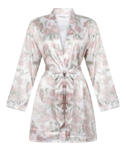 Hunkemoller White Women Floral Kimono SKU: 304579_White Image 04