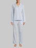 Hunkemoller Cornflower Blue Women Pant Cotton Stripe Heart SKU: 304586_Cornflower Blue Image 00