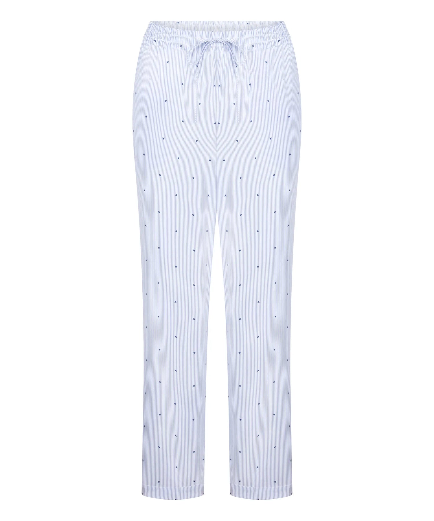 Hunkemoller Cornflower Blue Women Pant Cotton Stripe Heart SKU: 304586_Cornflower Blue Image 05
