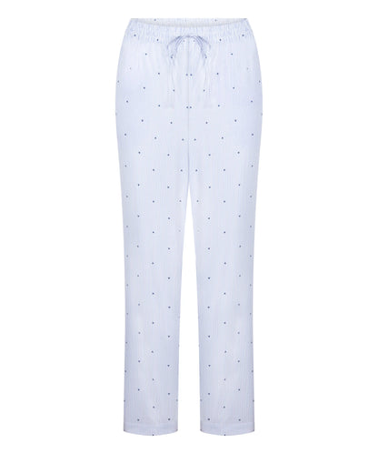 Hunkemoller Cornflower Blue Women Pant Cotton Stripe Heart SKU: 304586_Cornflower Blue Image 05