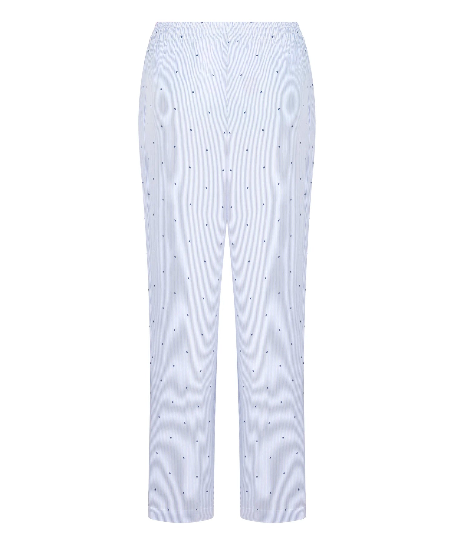 Hunkemoller Cornflower Blue Women Pant Cotton Stripe Heart SKU: 304586_Cornflower Blue Image 06