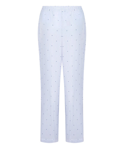 Hunkemoller Cornflower Blue Women Pant Cotton Stripe Heart SKU: 304586_Cornflower Blue Image 06