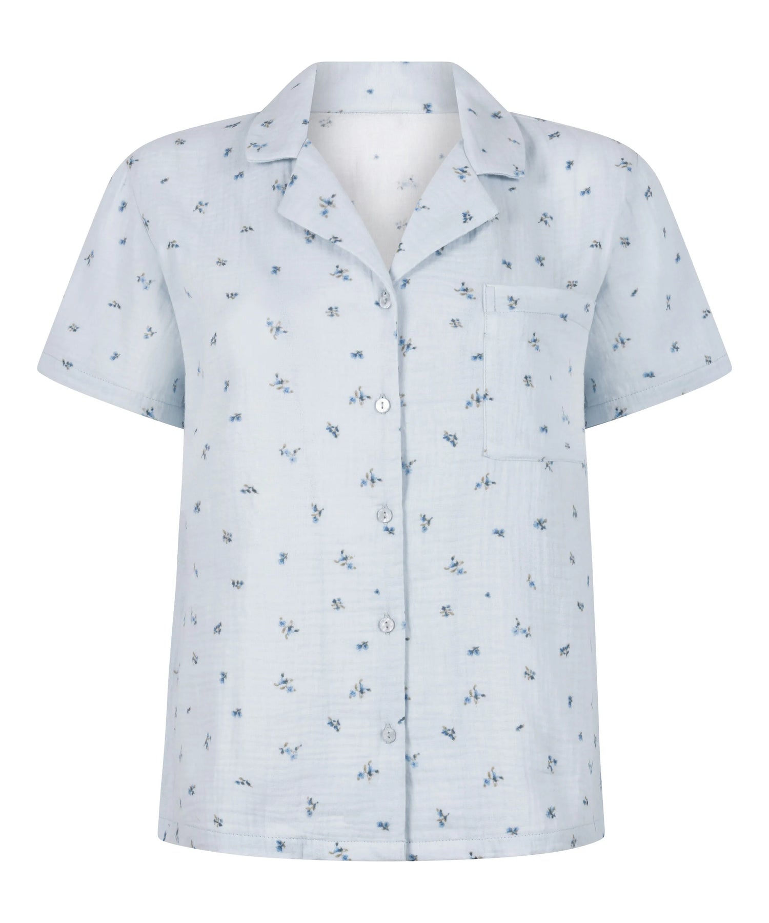 Hunkemoller Blue Women Muslin Jacket SKU: 304587_Blue Image 05