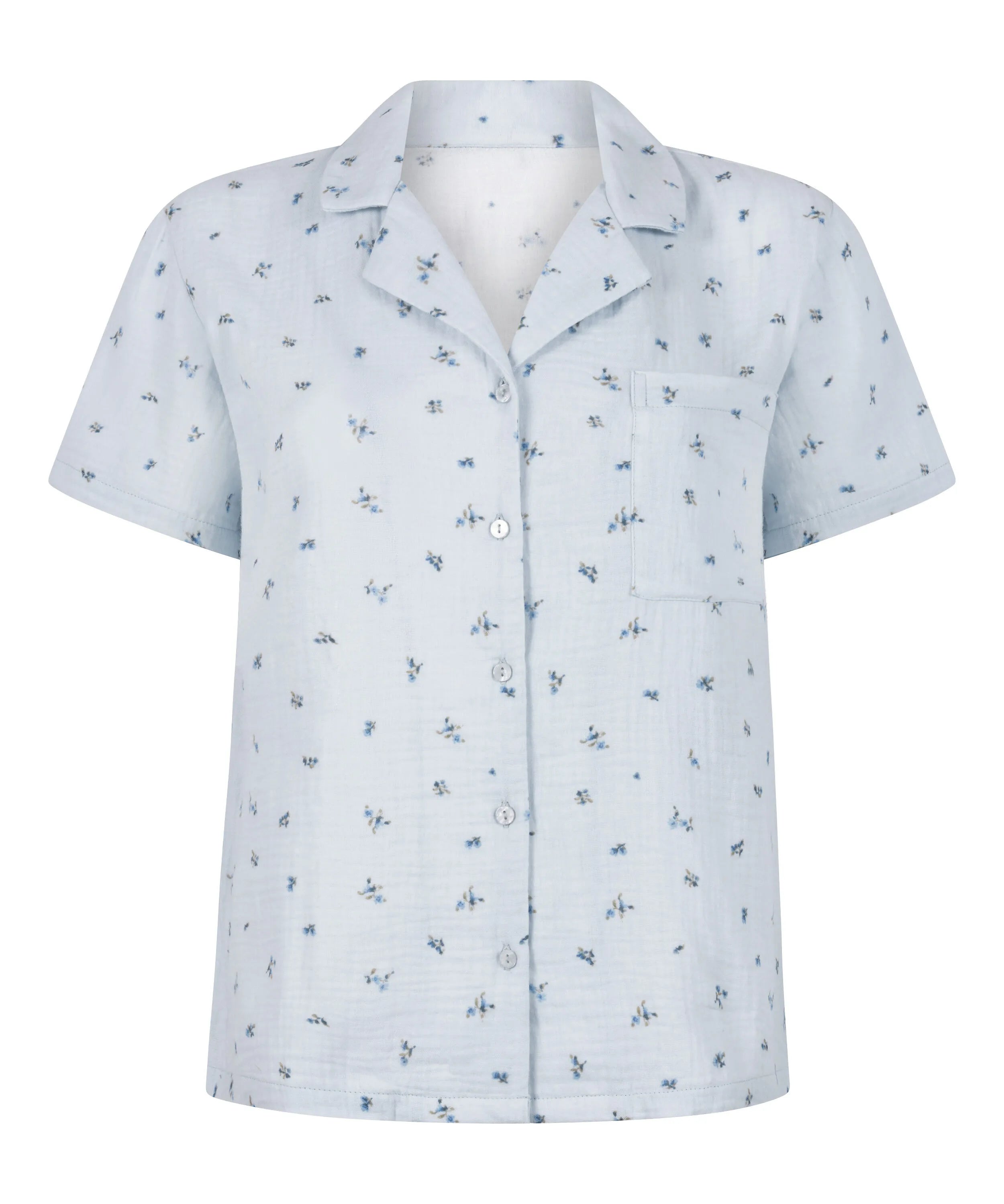 Hunkemoller Blue Women Muslin Jacket SKU: 304587_Blue Image 05