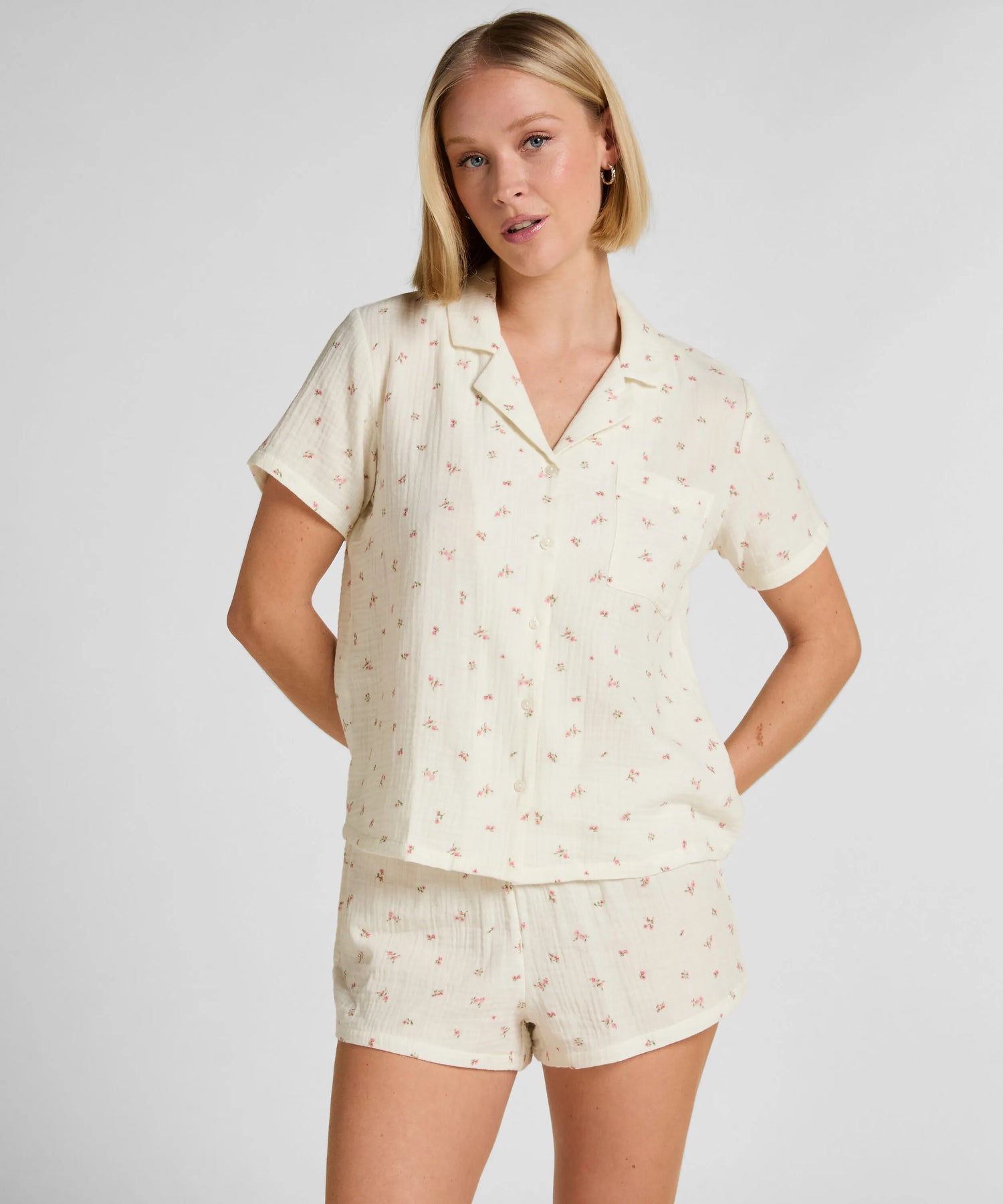 Hunkemoller White Women Muslin Jacket SKU: 304588_White Image 03