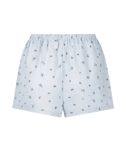 Hunkemoller Blue Women Muslin Short SKU: 304589_Blue Image 05