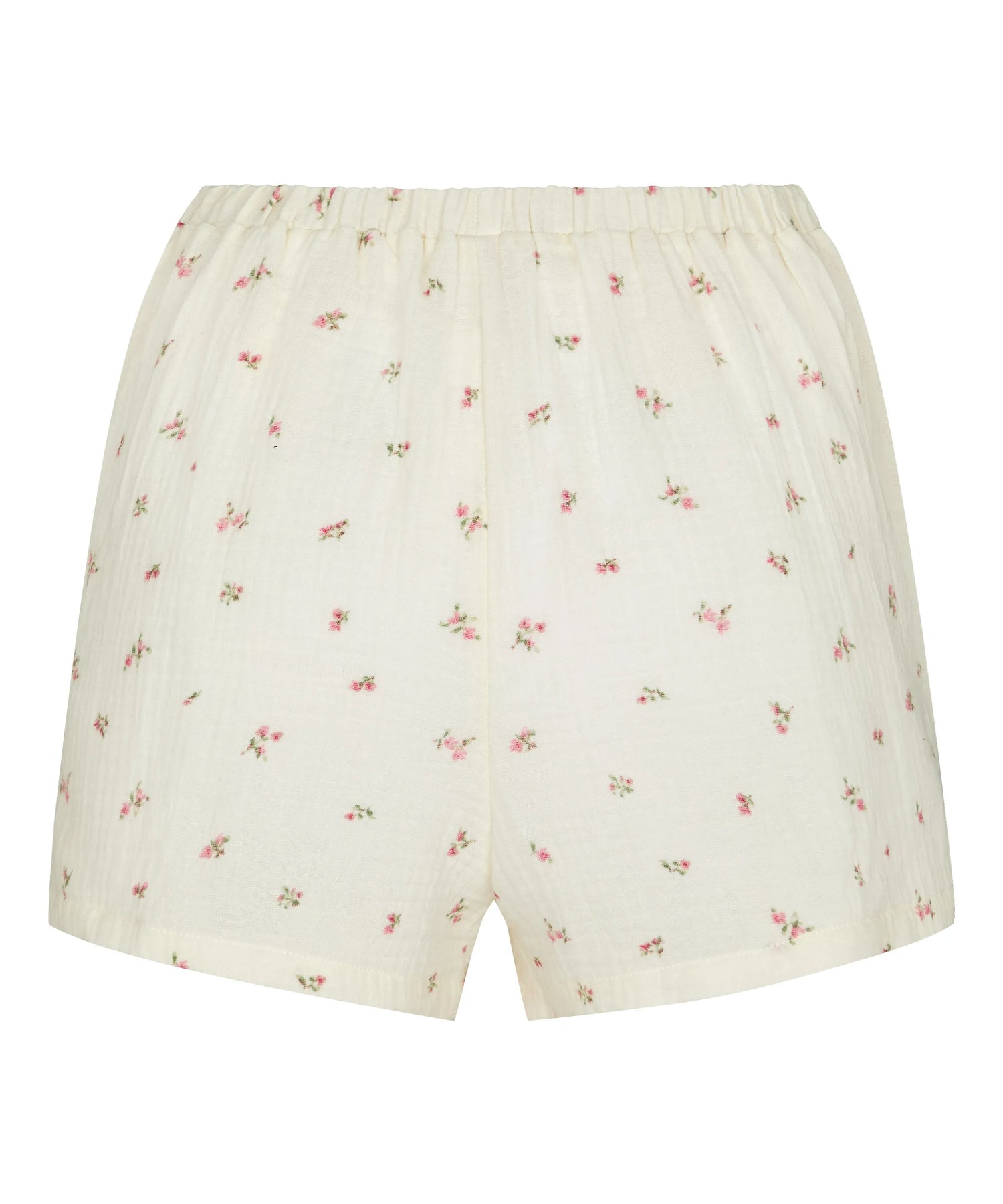 Hunkemoller White Women Muslin Short SKU: 304590_White Image 05
